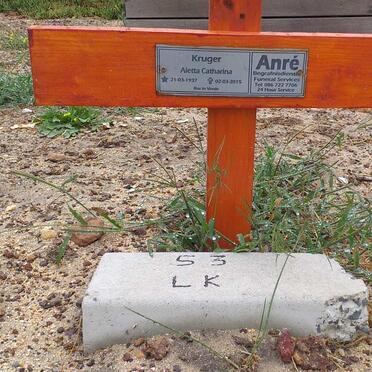 KRUGER Aletta Catharina 1937-2015