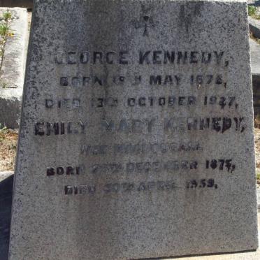 KENNEDY George 1876-1927 &amp; Emily Mary MacDOUGALL 1875-1959