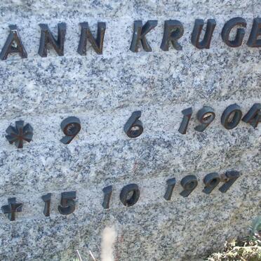 KRUGER Ann 1904-1997