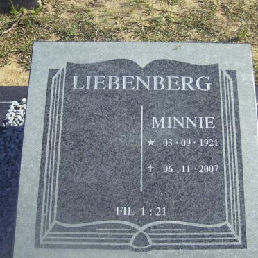 LIEBENBERG Minnie 1921-2007