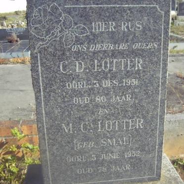LOTTER C.D. -1951 &amp; M.C. SMAL -1952