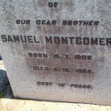 MONTGOMERY Samuel 1902-1954