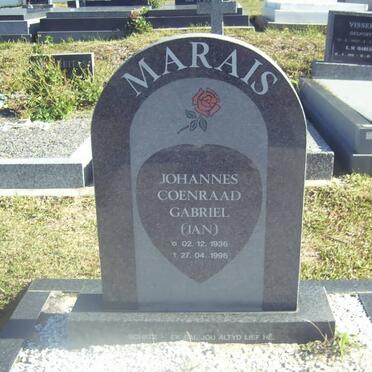 MARAIS Johannes Coenraad Gabriel 1936-1996