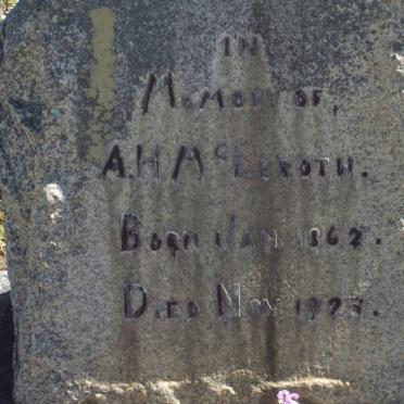 McLEROTH A.H. 1862-1925