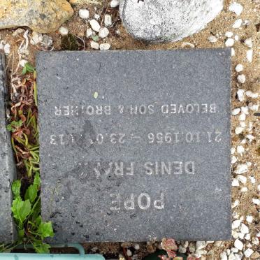 POPE Denis Frank 1956-2013