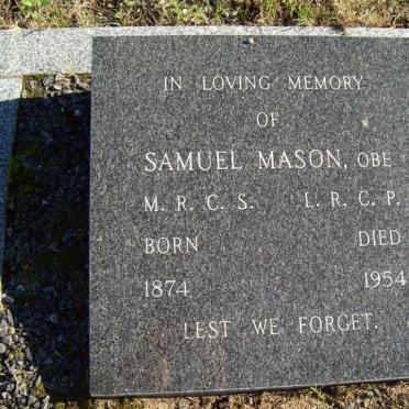 MASON Samuel 1874-1954