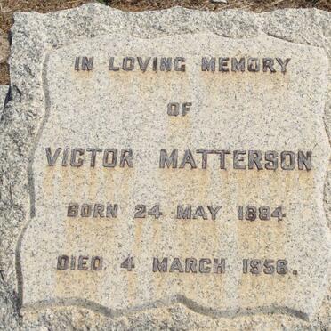 MATTERSON Victor 1884-1956