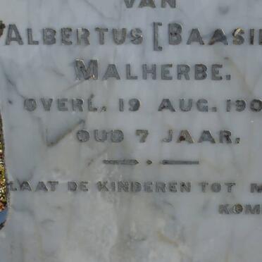 MALHERBE Albertus -1904