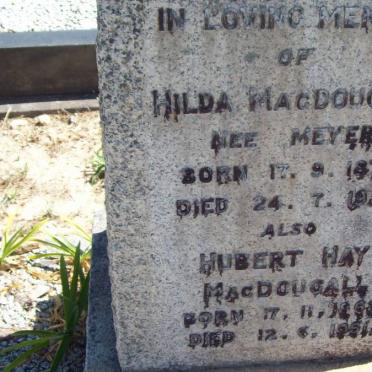 MacDOUGALL Hubert Hay 186?-1951 &amp; Hilda MEYER 1870-1950