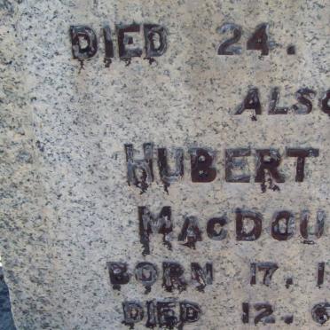 MacDOUGALL Hubert Hay 186?-1951