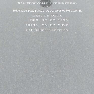 MILNE :: JACKSON :: DE KOCK