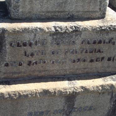 PADDLE George Louis -1924