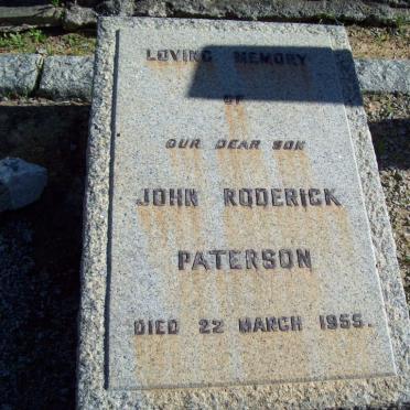 PATERSON John Roderick -1955