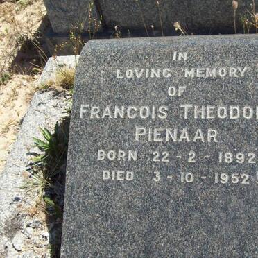 PIENAAR Francois Theodore 1892-1952