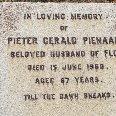 PIENAAR Pieter Gerald -1960