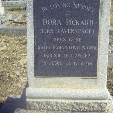PICKARD Dora nee RAVENSCROFT -1959