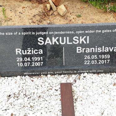 SAKULSKI Branislava 1959-2017 :: SAKULSKI Ruzica 1991-2007