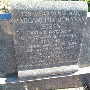STEYN Margaretha Johanna -1953