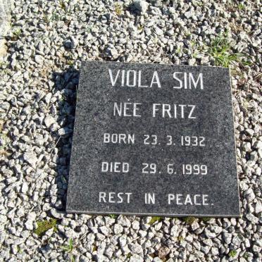 SIM Viola nee FRITZ 1932-1999