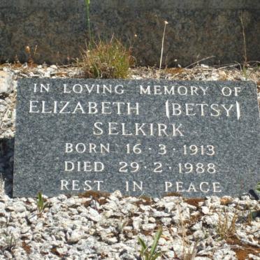 SELKIRK Elizabeth 1913-1988