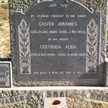 SMAL Casper Johannes 1886-1952 &amp; Gertruida Alida 1888-1980