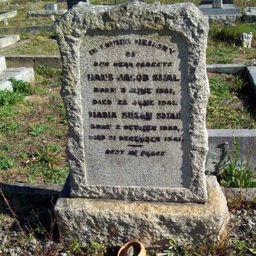 SMAL Hans Jacob 1861-1941 &amp; Maria Susan 1868-1941