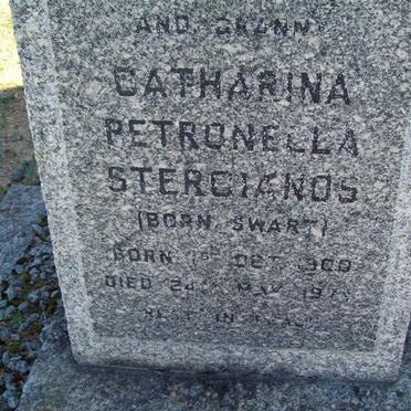 STERGIANOS Catharina Petronella nee SWART 1900-197?