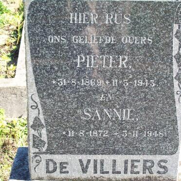 VILLIERS Pieter, de 1869-1943 &amp; Sannie 1872-1948