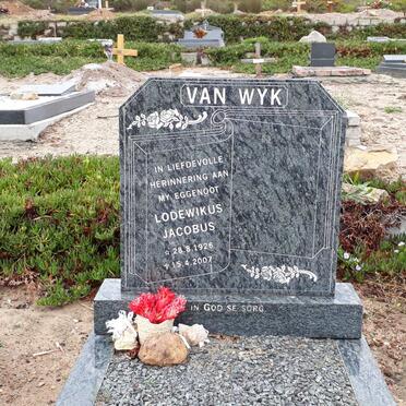 WYK Lodewikus Jacobus, van 1926-2007