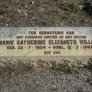WILLIAMS Marie Catherine Elizabeth 1924-1948