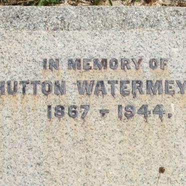 WATERMEYER Hutton 1867-1944