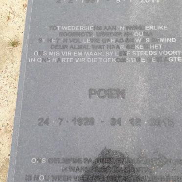 WESSELS Poen 1928-2018