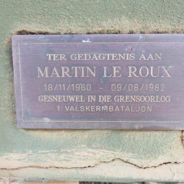 ROUX Martin, le 1960-1982