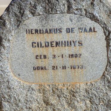 GILDENHUYS Hermanus de Waal 1902-1973