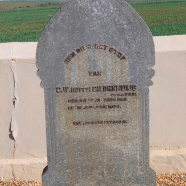 GILDENHUYS C.W. nee DE WAAL 1850-1894