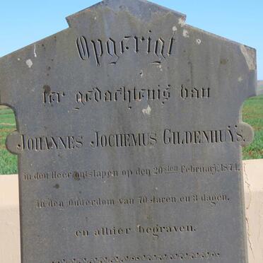 GILDENHUŸS Johannes J. -1874 