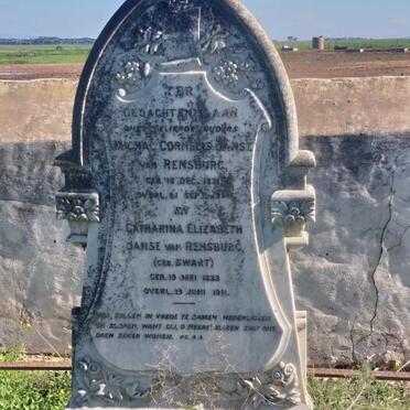 RENSBURG Michal Cornelis, Janse van 1831-1914 &amp; Catharina Elizabeth SWART 1833-1911