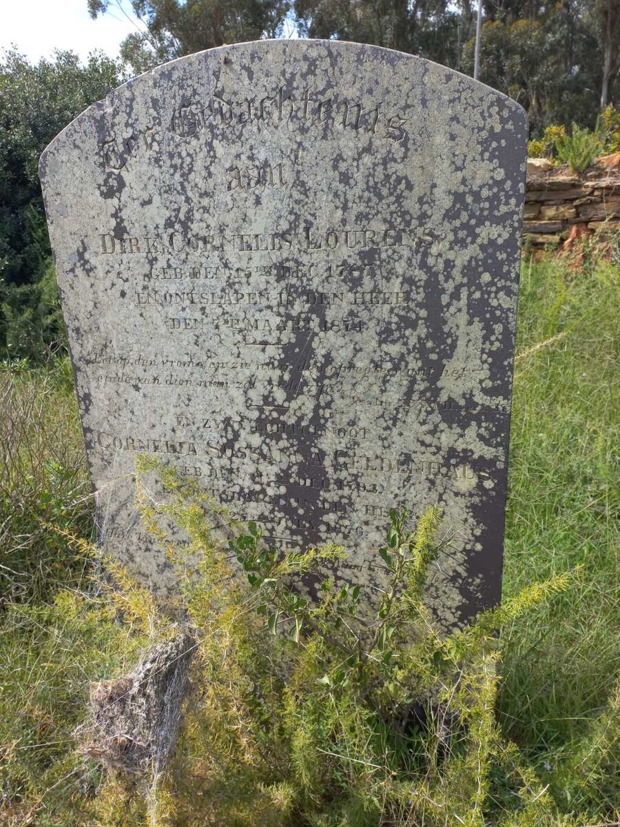 LOURENS Dirk Cornelis 1787-1874 &amp; Cornelia Sussanna GELDENHAUS 1793-1876