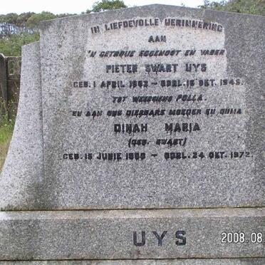 UYS Pieter Swart 1902-1945 &amp; Dinah Maria SWART 1900-1972