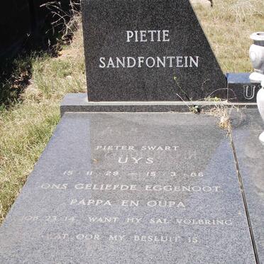 UYS Pieter Swart 1929-1986