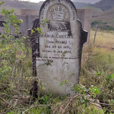 COETZEE Maria nee HELM 1871-1922