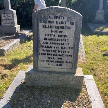 BLANKENBERG Elspeth Marion McIntyre 1906-1956