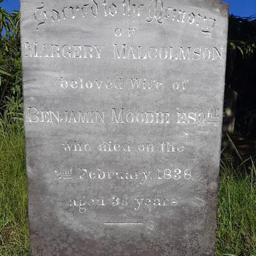 MALCOLMSON Margery -1838