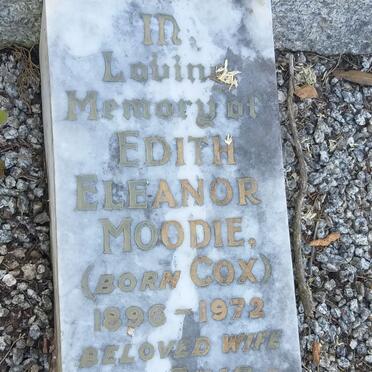 MOODIE Edith Eleanor nee COX 1896-1972