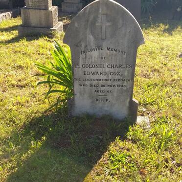 COX Charles Edward -1930