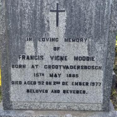 MOODIE Francis Vigne 1885-1977