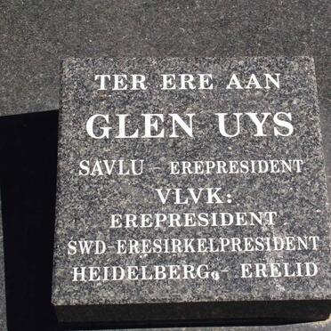 UYS Glen nee IRWING 1924-2007