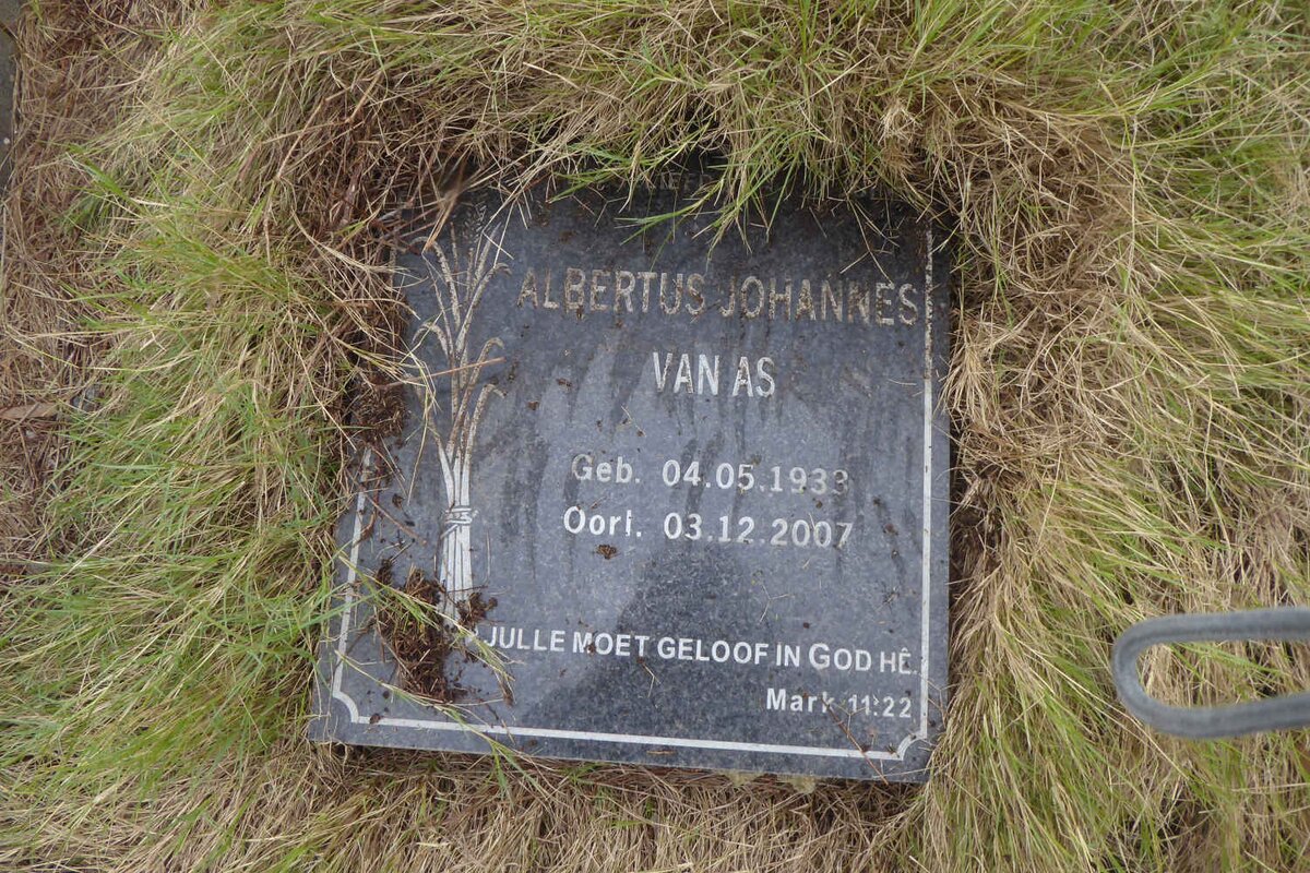 AS Albertus Johannes, van 1933-2007