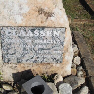 CLAASSEN Johanna Isabella Doretha 1941-2002