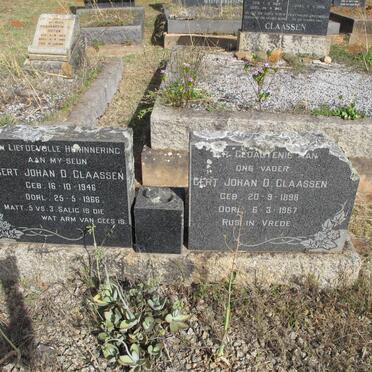CLAASSEN Gert Johan D. 1898-1967 :: CLAASSEN Gert Johan D. 1946-1966